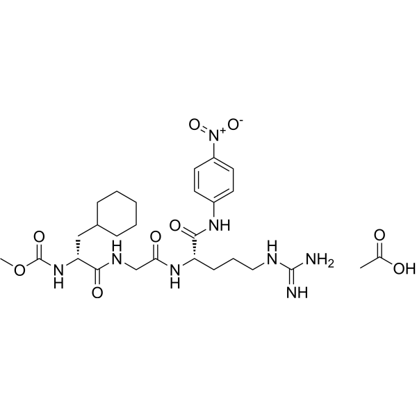 CH3OCO-D-CHA-Gly-Arg-pNA acetate 80895-10-9